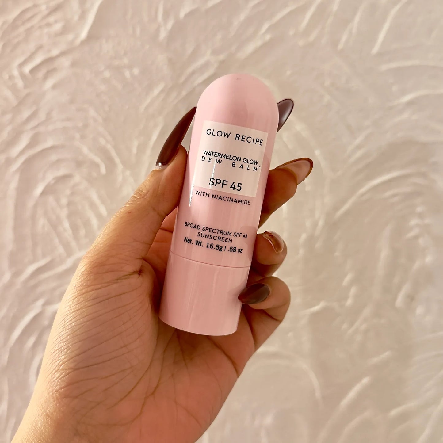 Watermelon Glow Niacinamide Dew Balm Face Sunscreen Stick SPF 45 - Glow Recipe