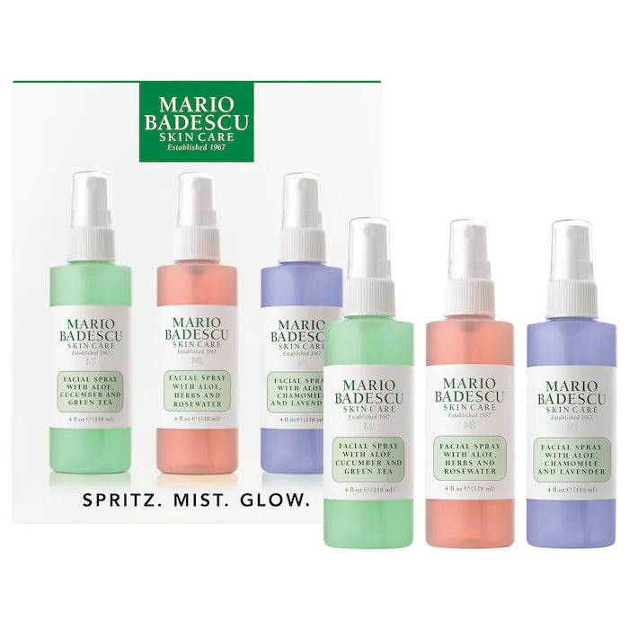 Spritz. Mist. Glow. Facial Spray Trio - Mario Badescu