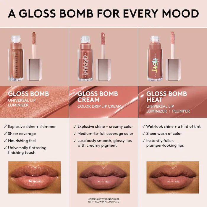 Gloss Bomb Heat Universal Lip Luminizer + Plumper - Fenty Beauty