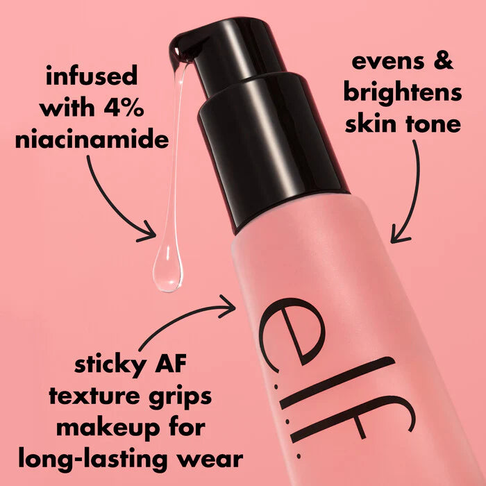 Power Grip Primer with 4% Niacinamide (Pink) – e.l.f. Cosmetics