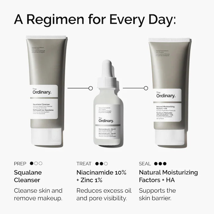 Niacinamide 10% + Zinc 1%  Serum for Oily Skin - The Ordinary