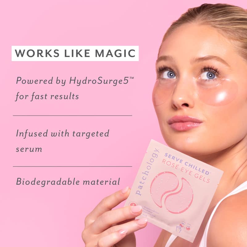 Served Chilled™ Rosé Eye Gels – Patchology