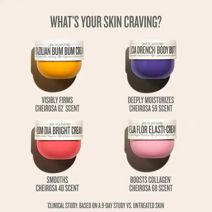 Brazilian Bum Bum Visibly Firming Refillable Body Cream with Caffeine-Rich Guaranà - Sol de Janeiro