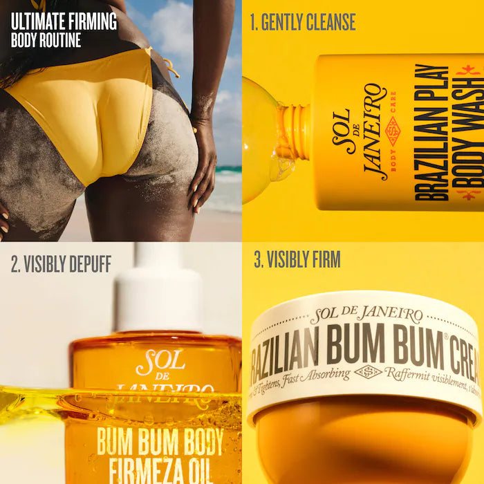 Brazilian Bum Bum Visibly Firming Refillable Body Cream with Caffeine-Rich Guaranà - Sol de Janeiro