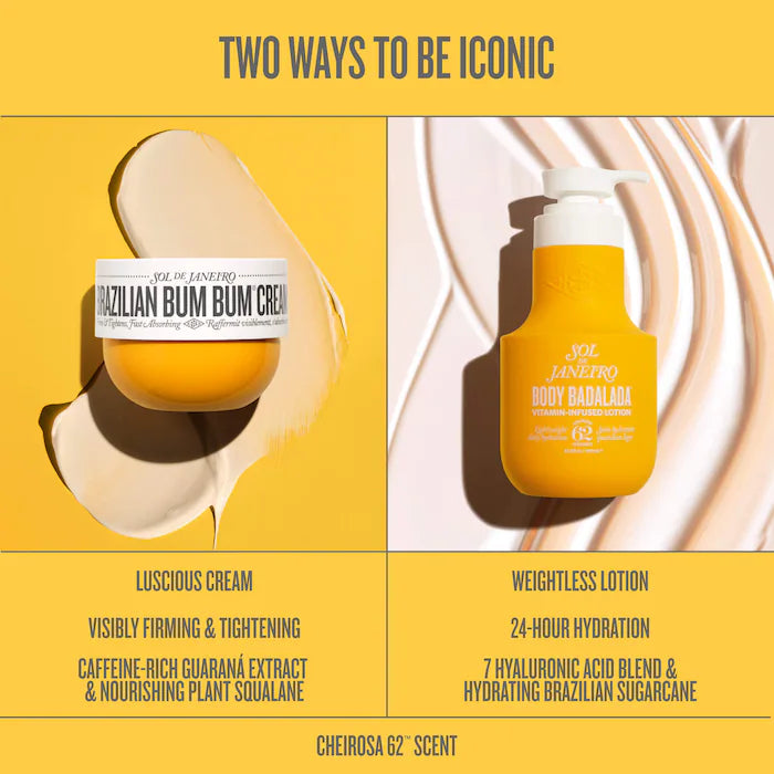 Brazilian Bum Bum Visibly Firming Refillable Body Cream with Caffeine-Rich Guaranà - Sol de Janeiro