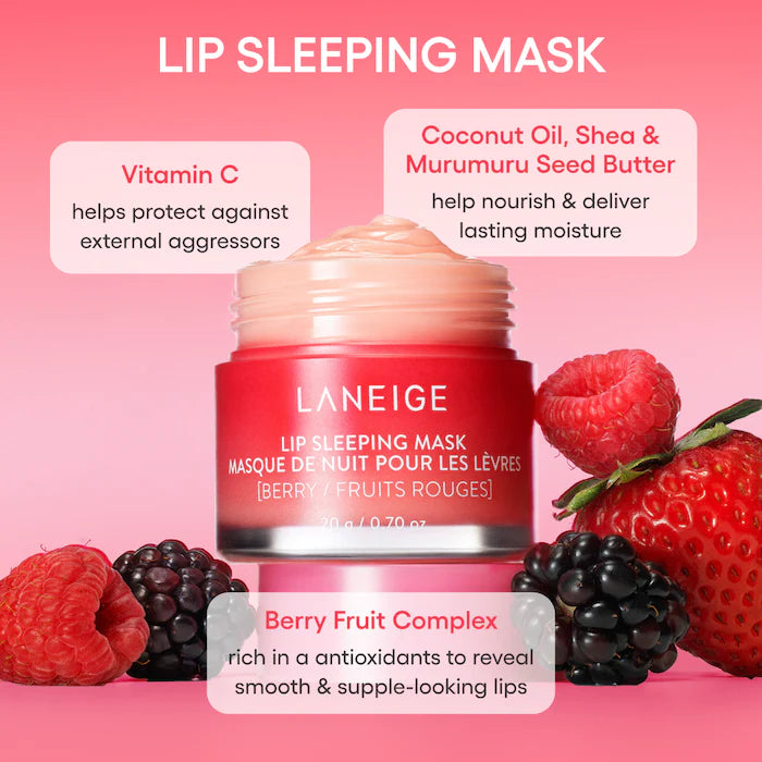 Lip Sleeping Mask – Intense Hydration Lip Treatment with Vitamin C - Laneige