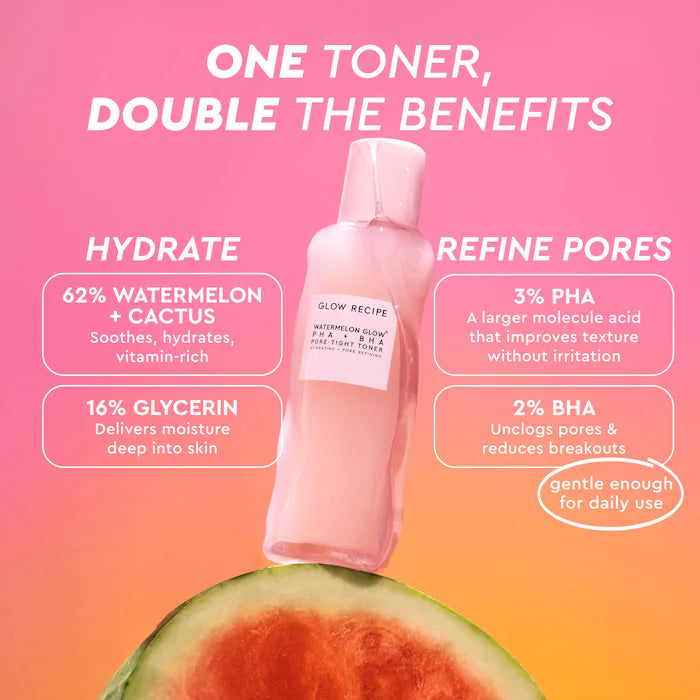 Watermelon Glow PHA + BHA Pore-Tight Toner - Glow Recipe