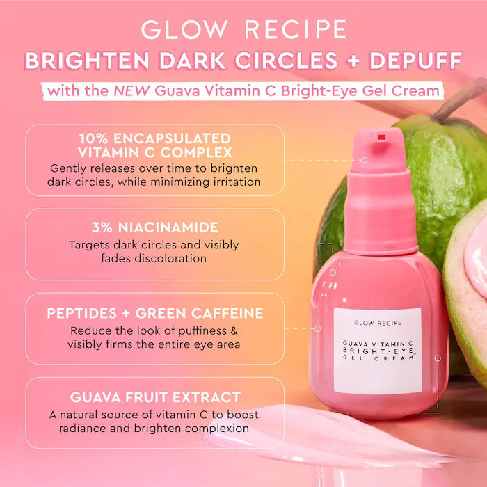 Guava Vitamin C Bright-Eye Gel Cream - Glow Recipe