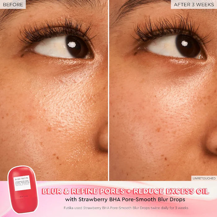 Strawberry BHA Pore-Smooth Blur Drops - Glow Recipe