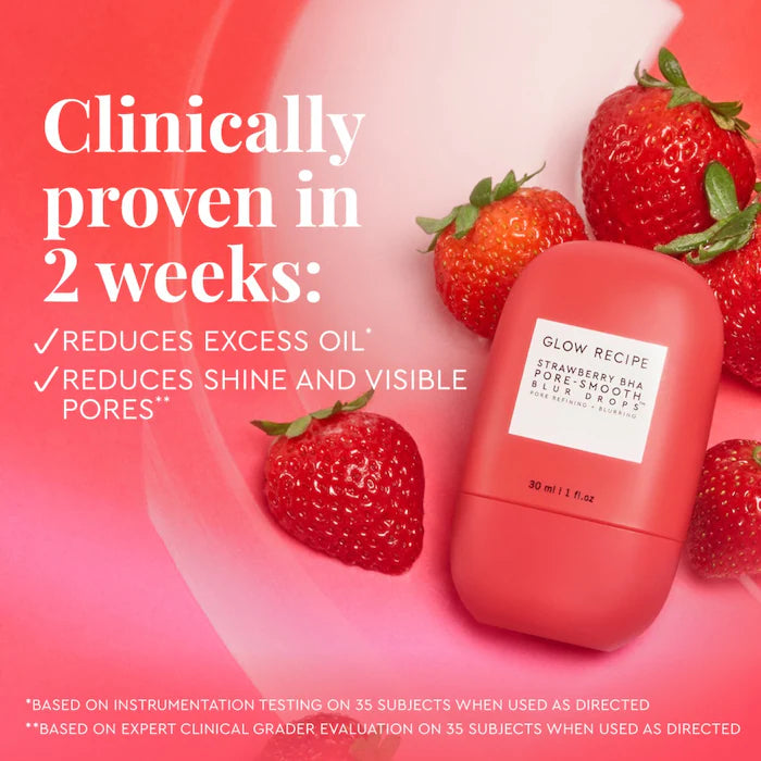 Strawberry BHA Pore-Smooth Blur Drops - Glow Recipe