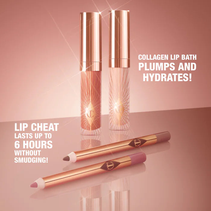 Mini Glossy Pink Lip Gloss + Lip Liner Set - Charlotte Tilbury