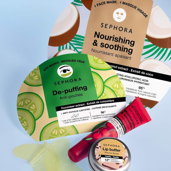 Caffeine Eye Mask Patches for Dark Circles + De-Puffing - Sephora Collection