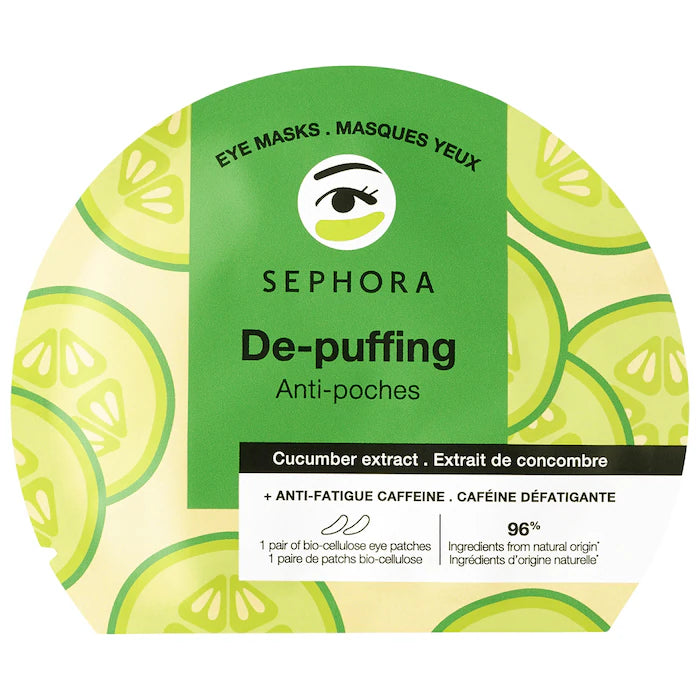 Caffeine Eye Mask Patches for Dark Circles + De-Puffing - Sephora Collection