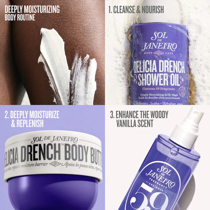 Delícia Drench™ Deeply Moisturizing Body Butter for Dry Skin - Sol de Janeiro
