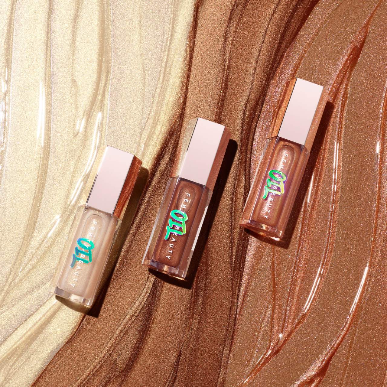 Gloss Bomb Oil Luminizing Lip Oil ‘N Gloss - Frosted Buns - Fenty Beauty