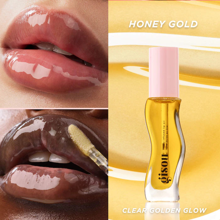 Honey Infused Hydrating Lip Oil - Honey Glow - Gisou