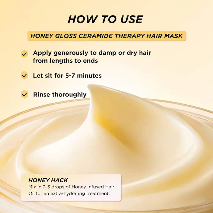 Honey Gloss Ceramide Therapy Hydrating Hair Mask - Gisou