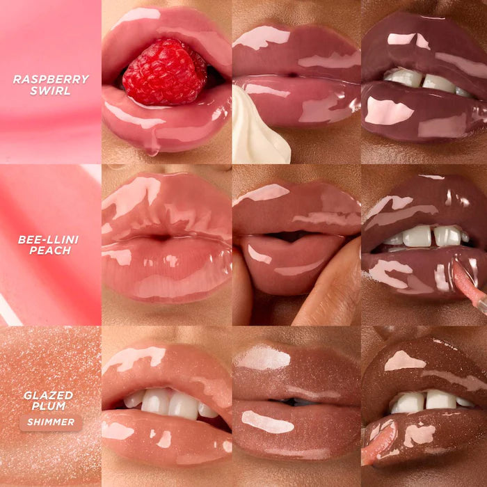 Honey Infused Hydrating Lip Oil - Beellini Peach - Gisou