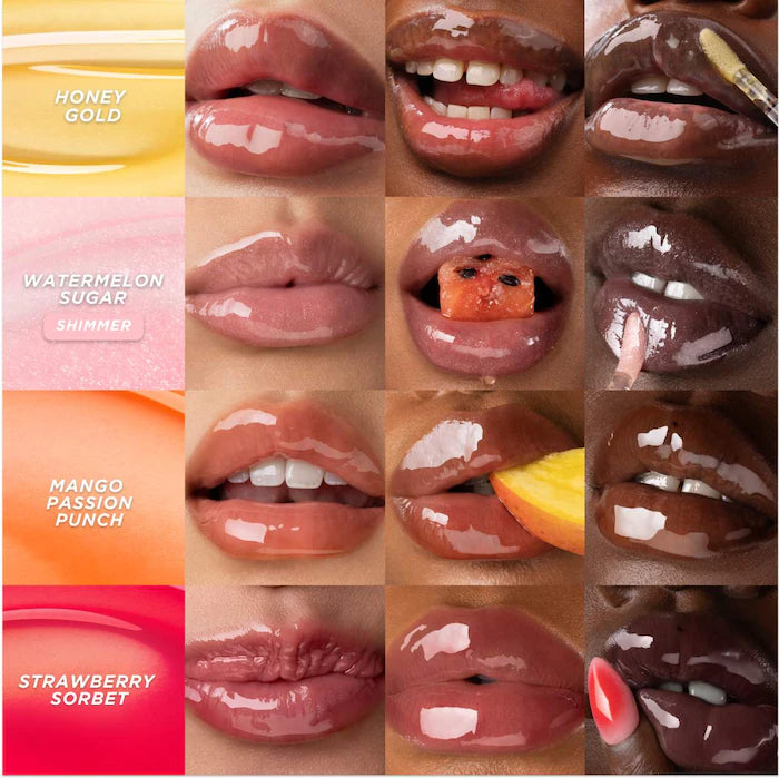 Honey Infused Hydrating Lip Oil - Beellini Peach - Gisou
