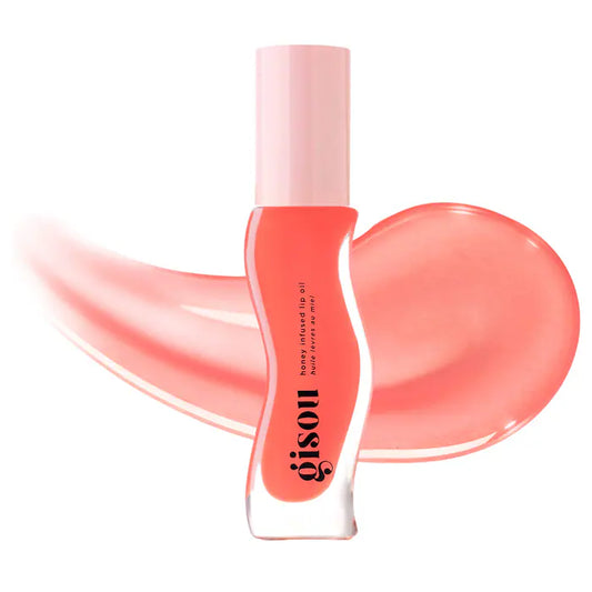 Honey Infused Hydrating Lip Oil - Beellini Peach - Gisou