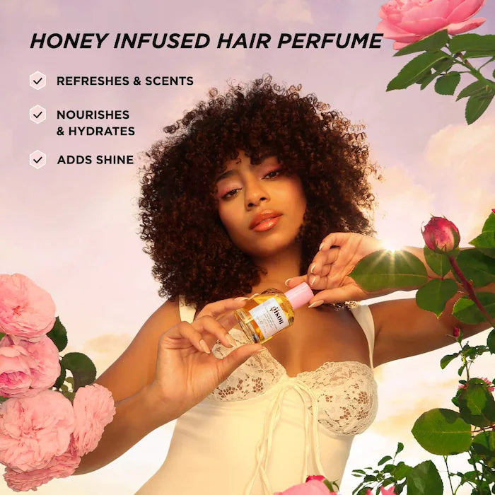 Mini Wild Rose Honey Infused Hair Perfume - Gisou