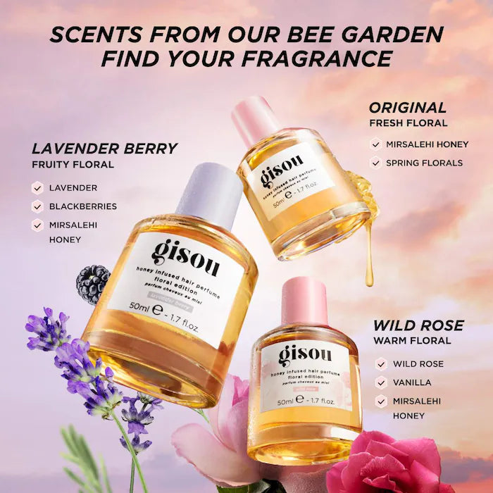 Mini Wild Rose Honey Infused Hair Perfume - Gisou