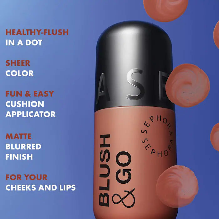 Blush & Go Longwear Matte Liquid Blush For Lip and Cheek - Sephora Collection