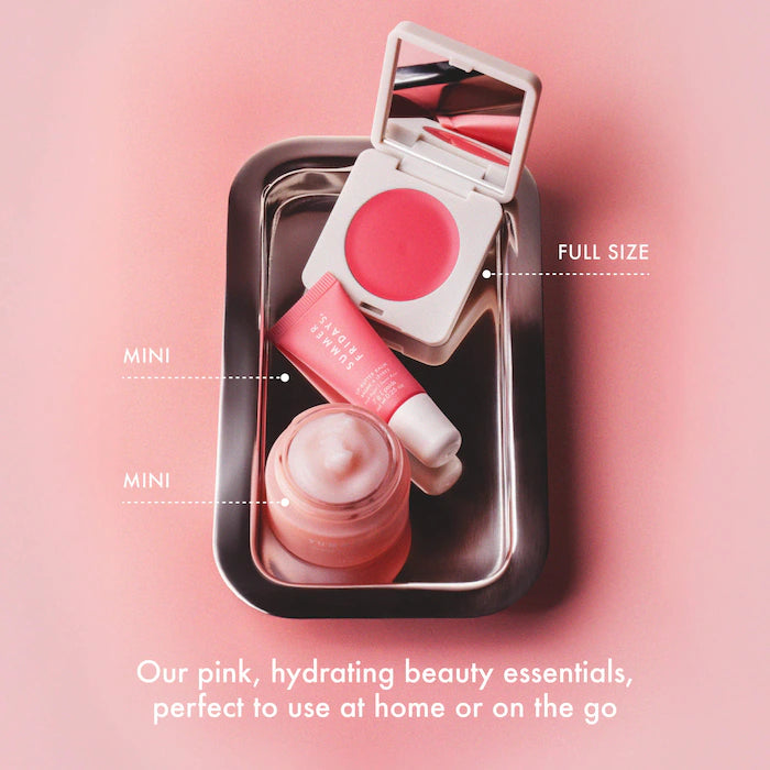 The Dewy Pink Set with mini Lip Butter Balm in Pink Sugar - Summer Fridays