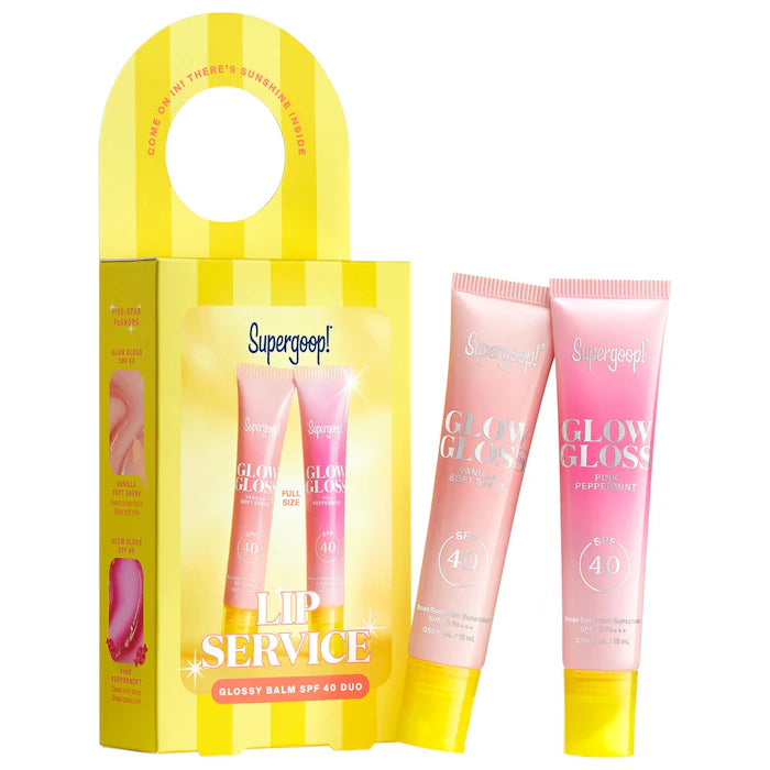 Lip Service Glossy Balm SPF 40 Duo - Supergoop