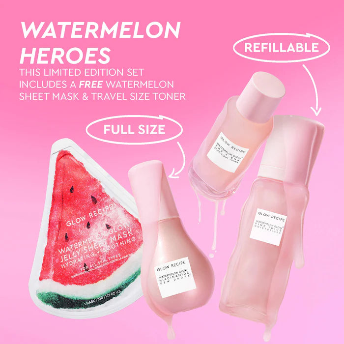 Watermelon Glow Dewy Skin Routine Gift Set - Glow Recipe