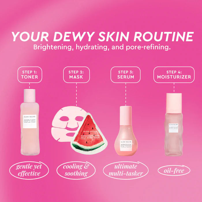 Watermelon Glow Dewy Skin Routine Gift Set - Glow Recipe