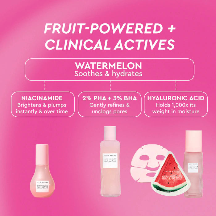 Watermelon Glow Dewy Skin Routine Gift Set - Glow Recipe