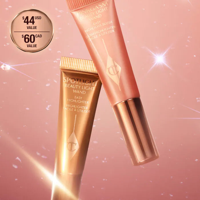 Mini Hollywood Superstar Beauty Highlighter Wand Duo Gift Set - Charlotte Tilbury