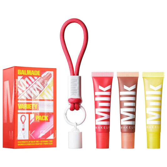 Balmade Variety Pack Hydrating Lip Balm & Keychain Gift Set - Milk Makeup