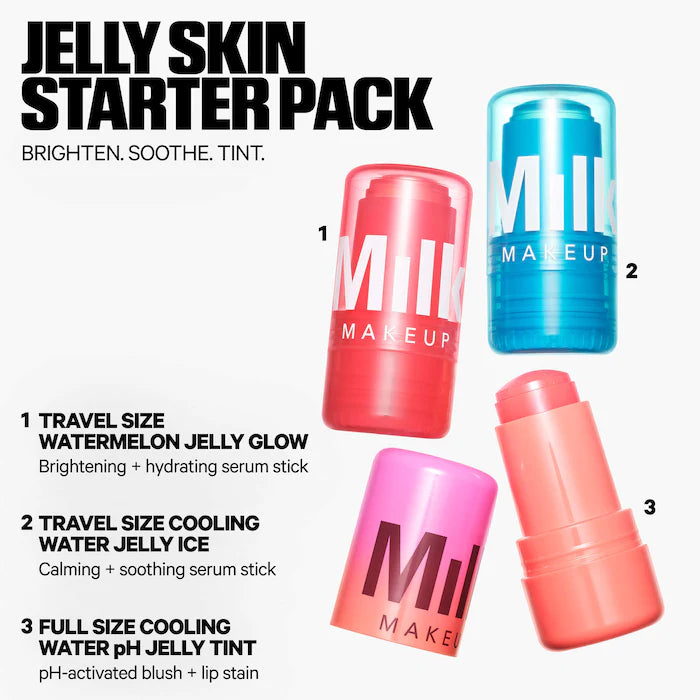 Jelly Skin Starter Pack Skincare + Tint Trio - Milk Makeup