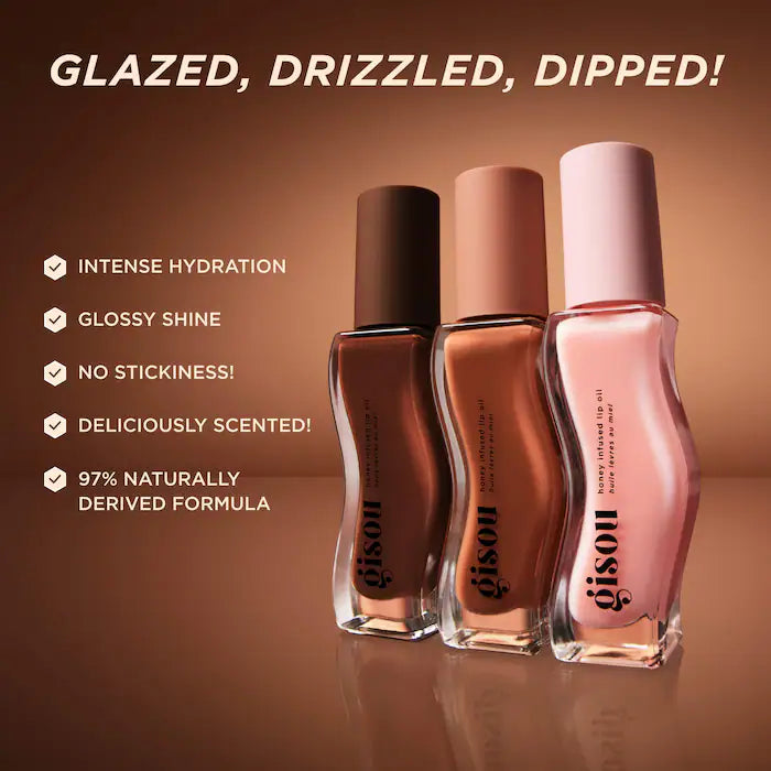 Honey Infused Hydrating Lip Oil - Milky Mocha - Gisou