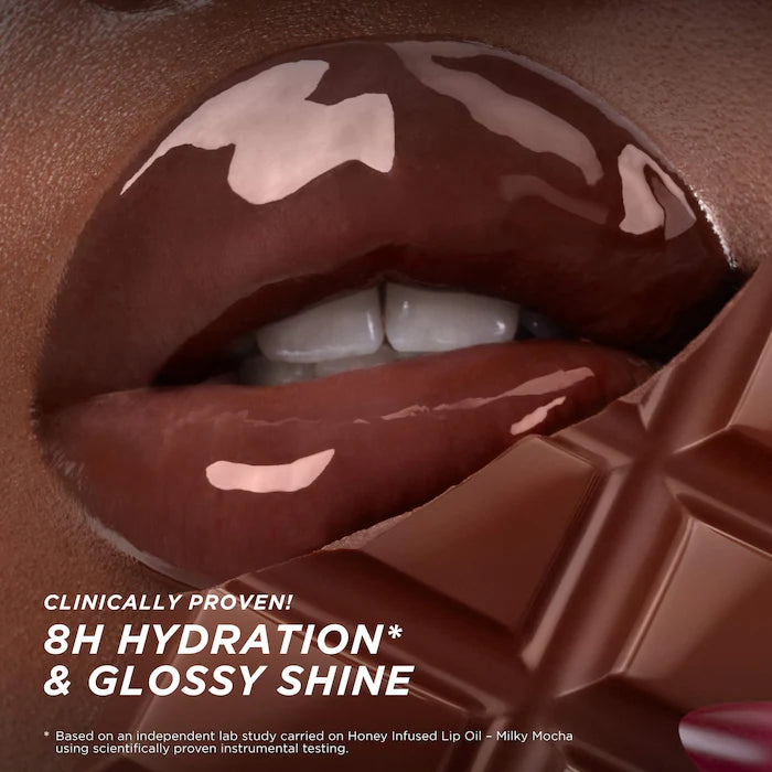 Honey Infused Hydrating Lip Oil - Milky Mocha - Gisou
