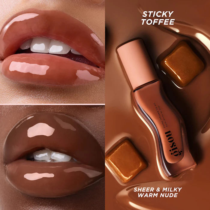 Honey Infused Hydrating Lip Oil - Sticky Toffee - Gisou