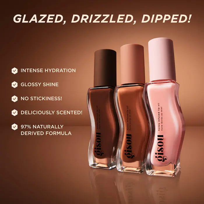Honey Infused Hydrating Lip Oil - Vanilla Glaze - Gisou