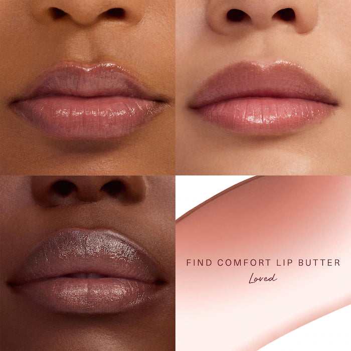 Find Comfort Lip Butter Balm + Overnight Mask with Hyaluronic Acid Butter - Rare Beauty