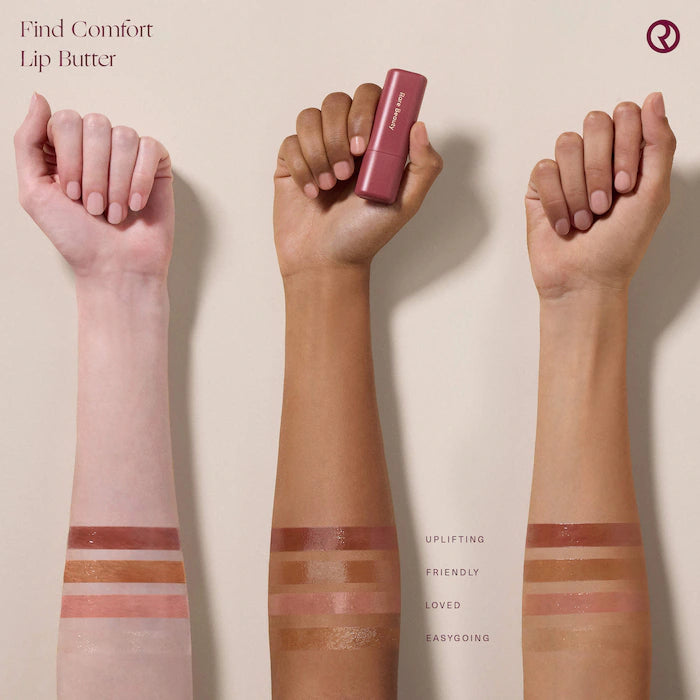 Find Comfort Lip Butter Balm + Overnight Mask with Hyaluronic Acid Butter - Rare Beauty