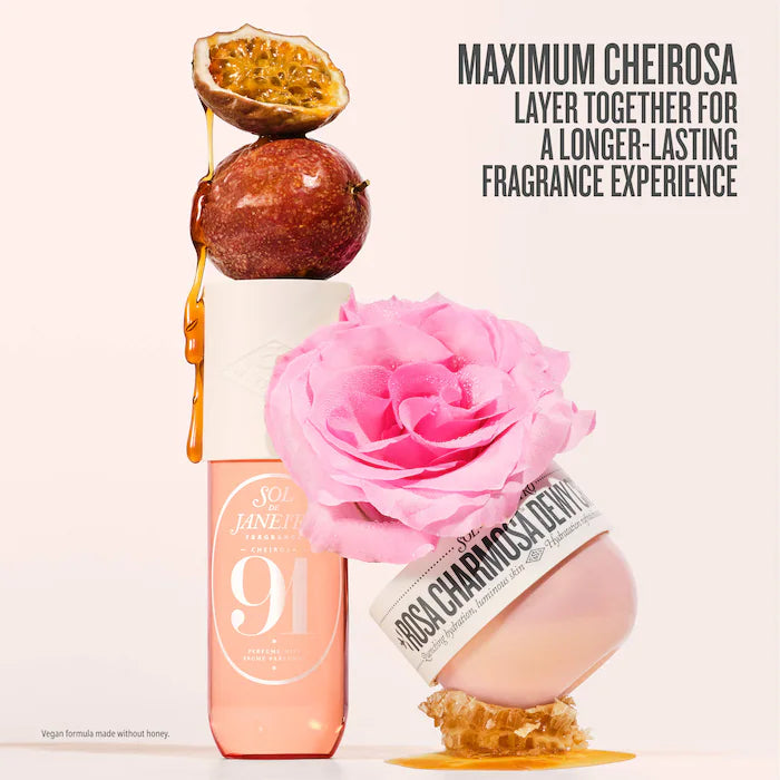 Rosa Charmosa™ Dewy Body Cream with Rosewater + Crystal Peptides - Sol de Janeiro