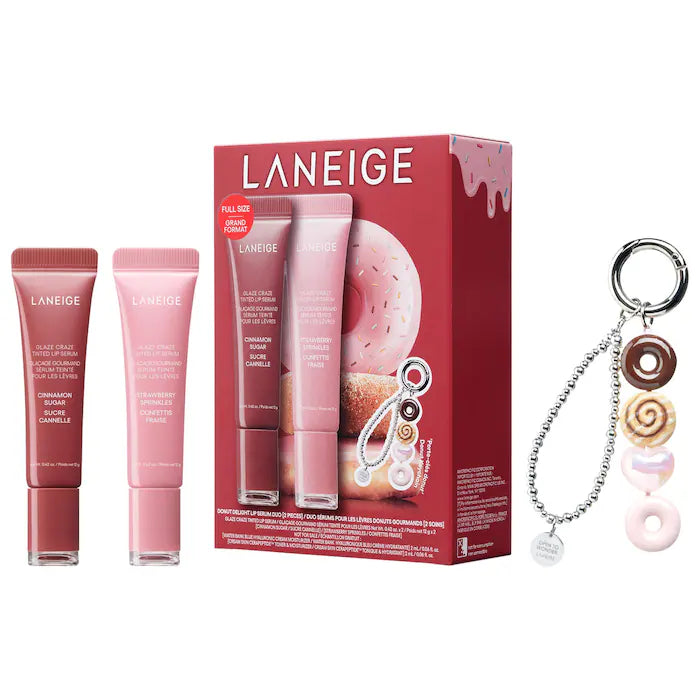 Glaze Craze Donut Delight Hydrating Tinted Lip Serum Duo - Laneige