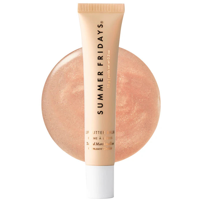 Lip Butter Balm Treatment for Hydration + Nourishing Shine - TOASTED MARSHMALLOW - Summer Fridays