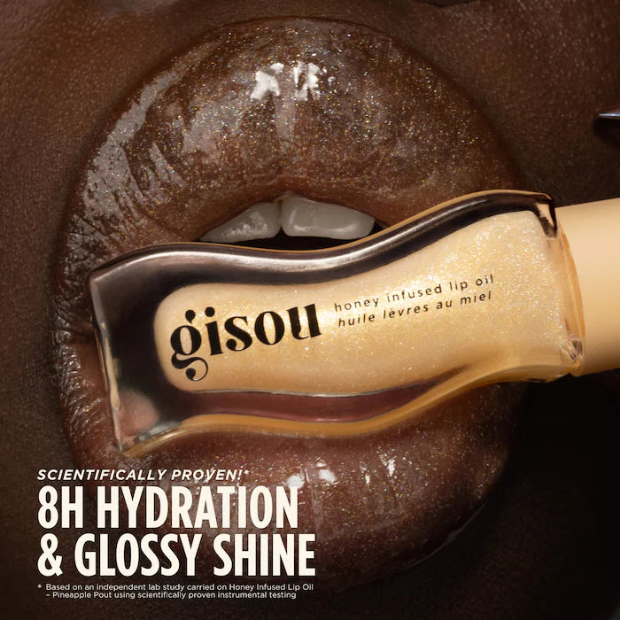 Honey Infused Hydrating Lip Oil - Pineapple Pout - Gisou