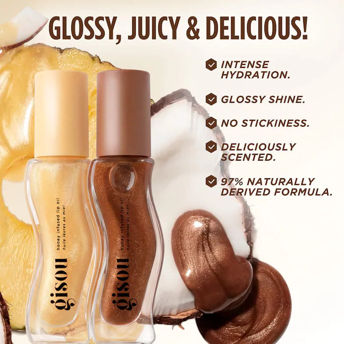 Honey Infused Hydrating Lip Oil - Coco Cacao - Gisou